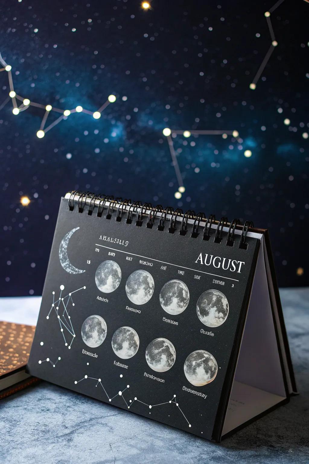 Add magic to your calendar with a starry night theme.