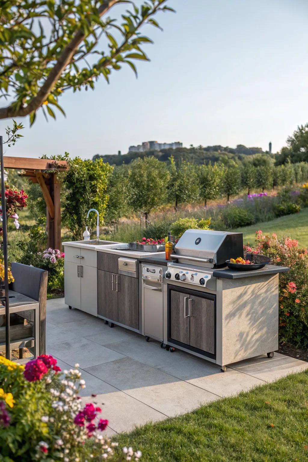 Customize your cooking space with a versatile modular kitchen.