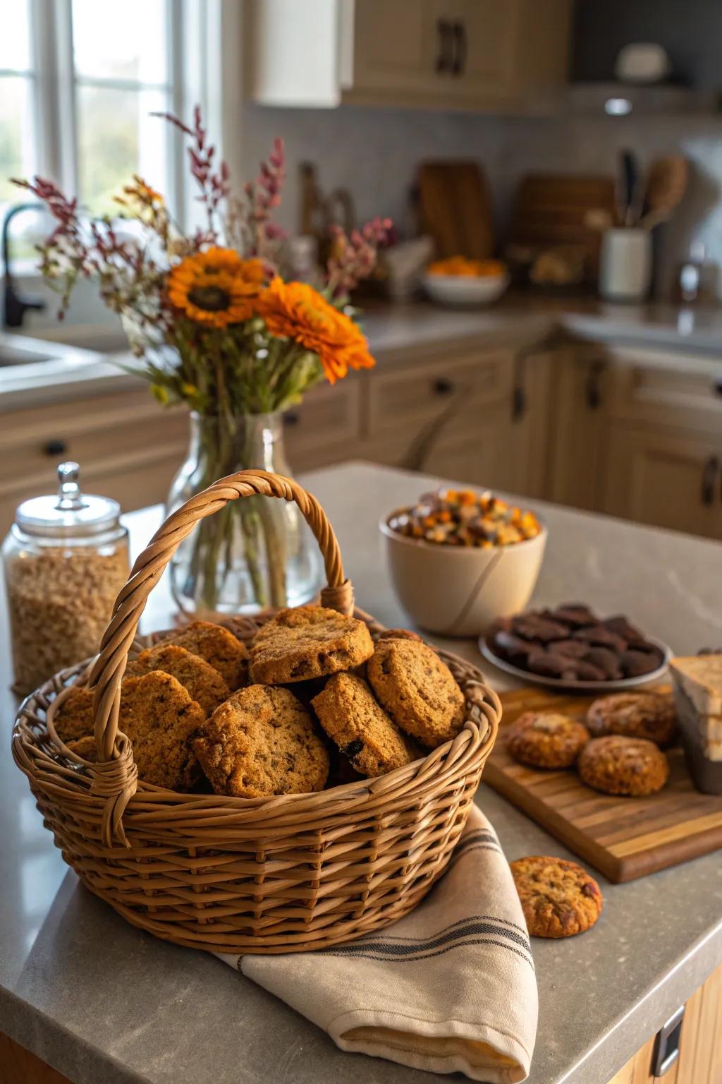 Pumpkin spice treats are a tasty addition to your boo basket.