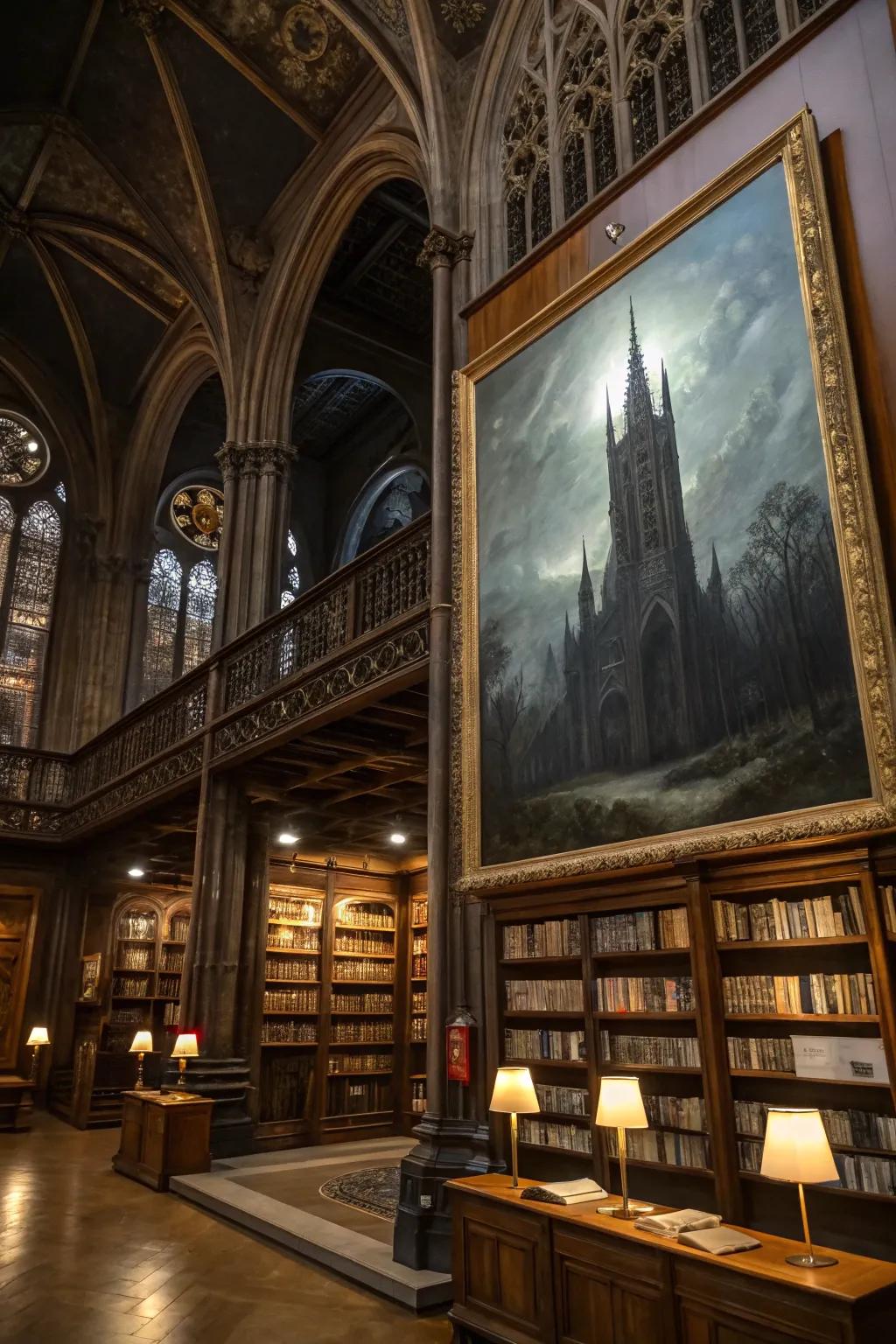 Instill sophistication via artistry depicting Gothic architectural design