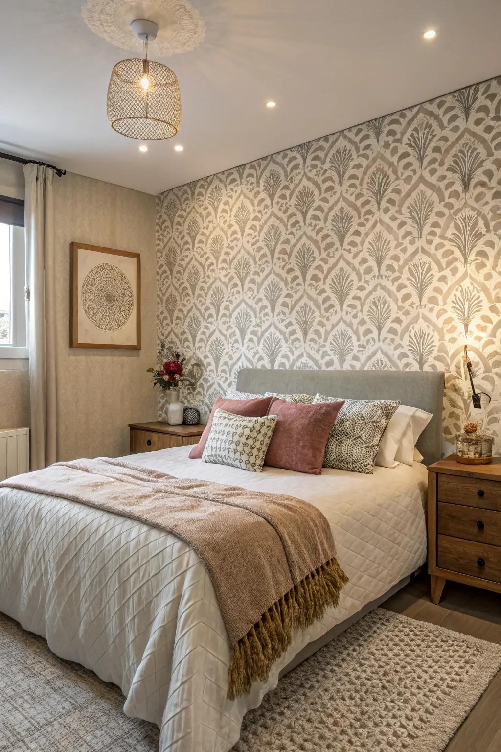 A distinctive wall gives an unexpected twist.