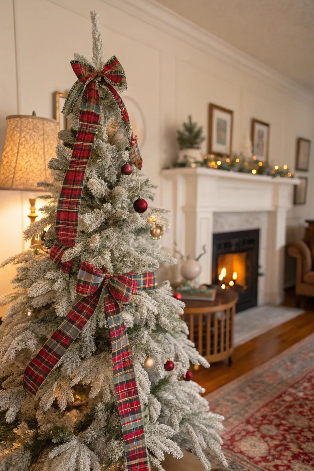 Plaid patterns add a traditional, festive feel.