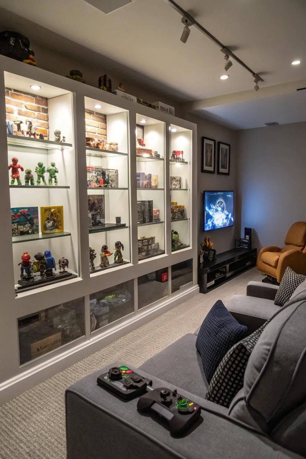 By displaying your collection in shadow boxes, you're transforming it into an artistic display.
