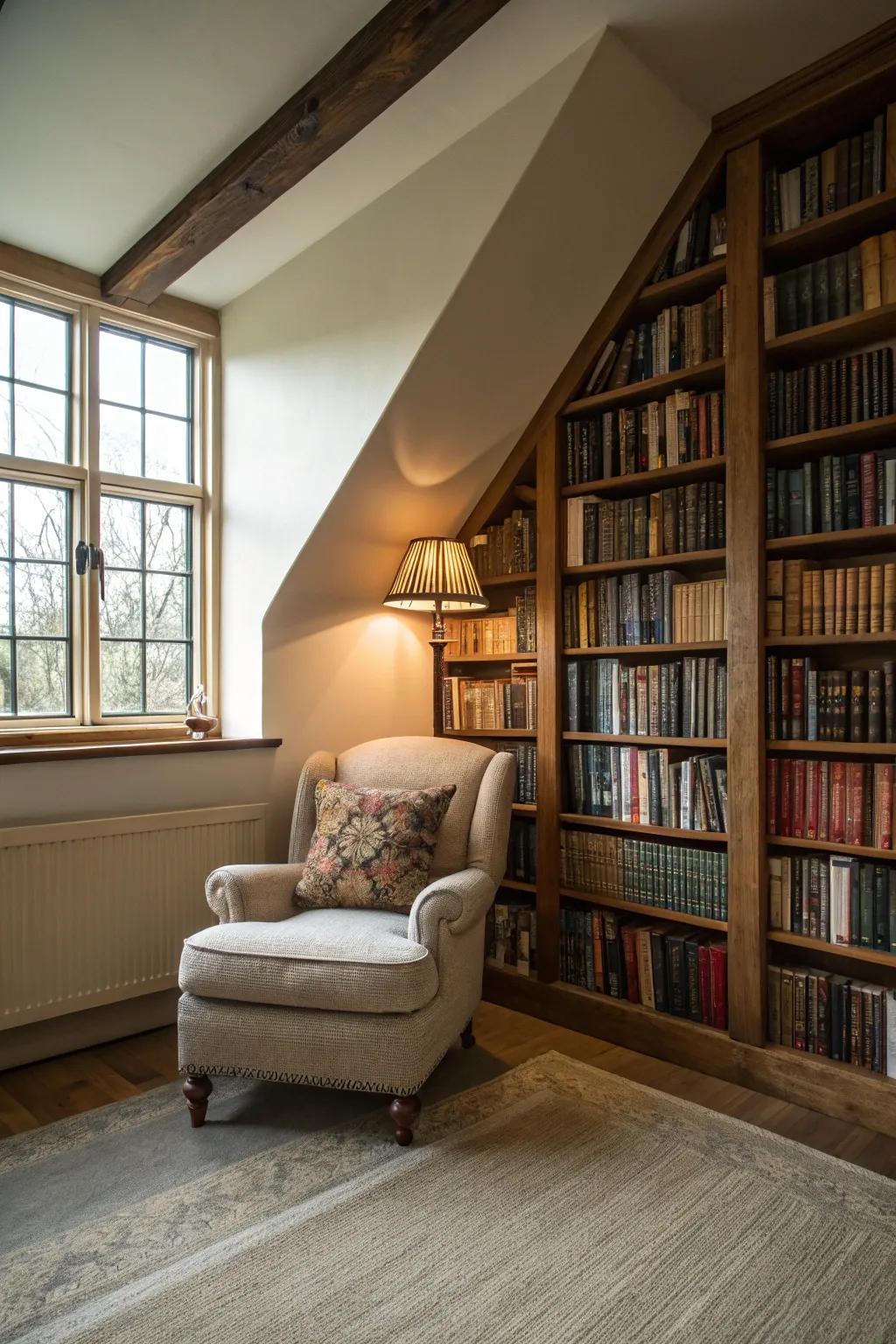 Comfortable corners afford intimate spaces within grand rooms.