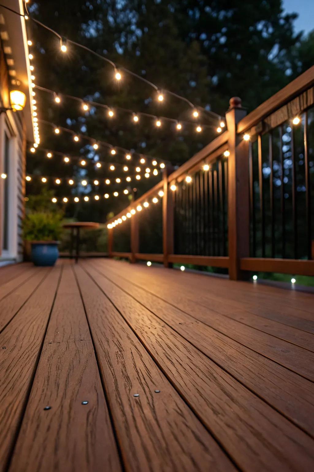 Lighting transforms your deck into a magical space.