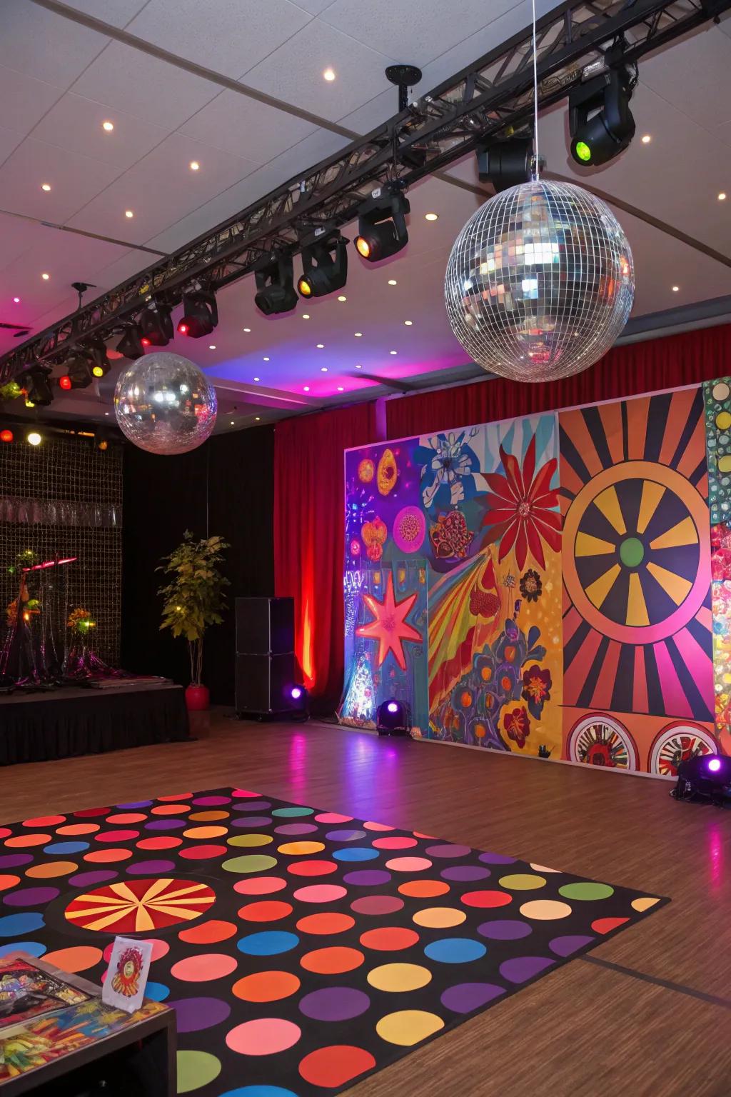 Boogie the night away at a 70s Disco Fever party.