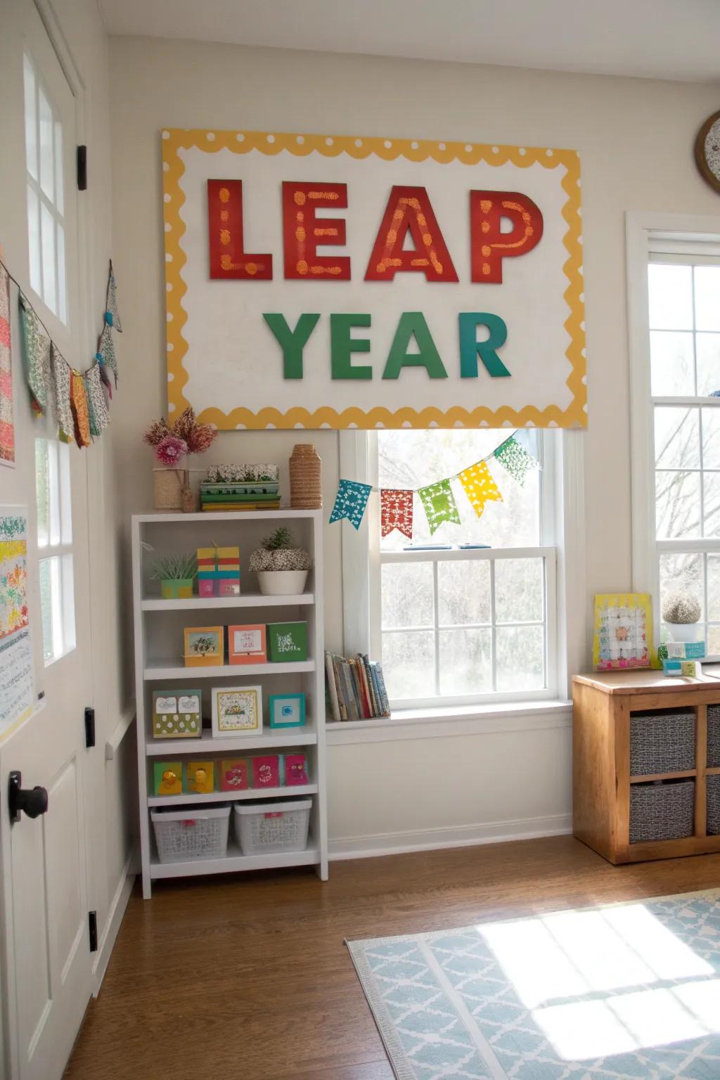 Artisanal Leap Year signage infuses a personal stamp into your decor.