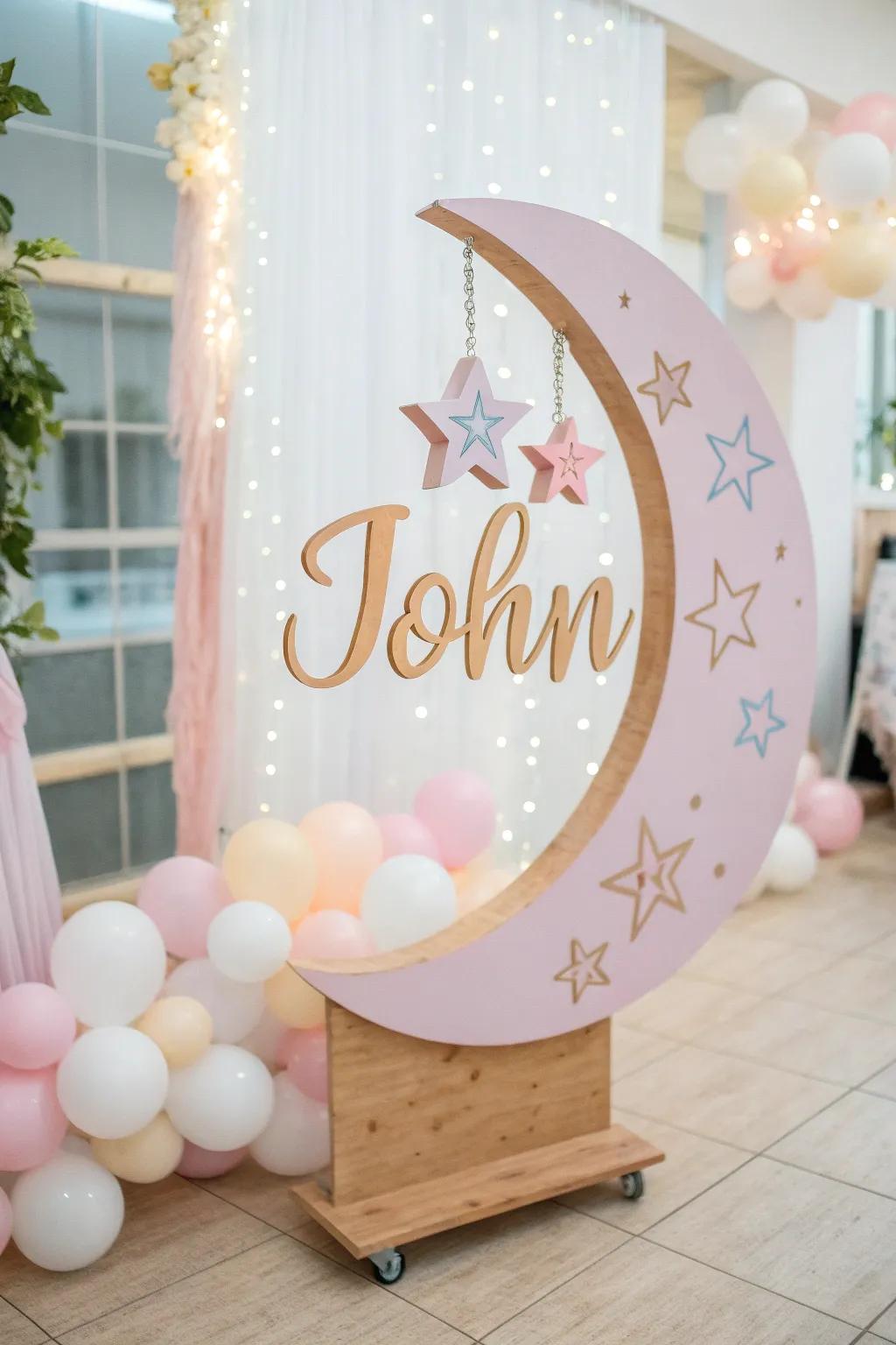 A personalized title feature imparting a special element to the ambiance.