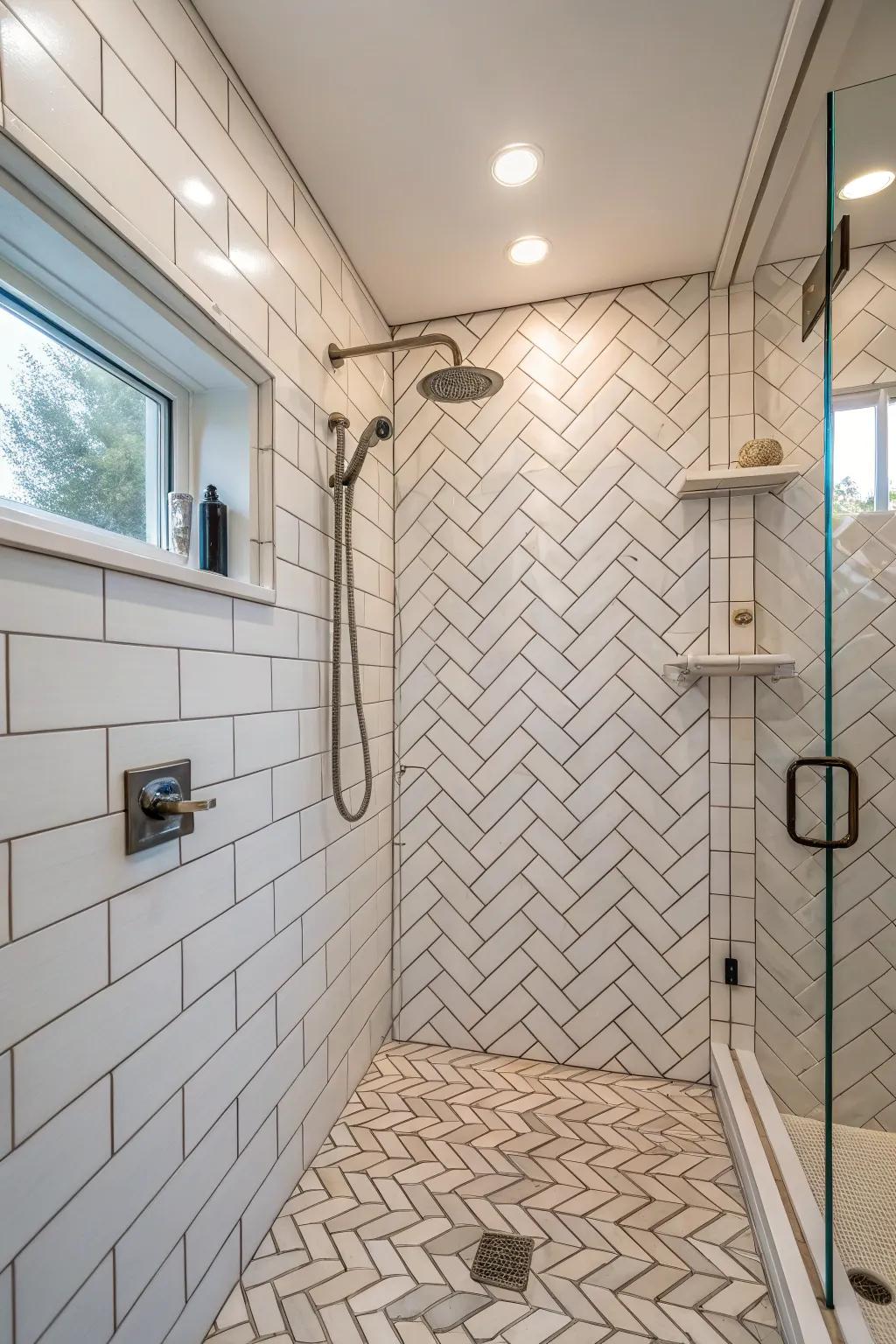 Oblique arrangements engender a sensation of fluidity and space.