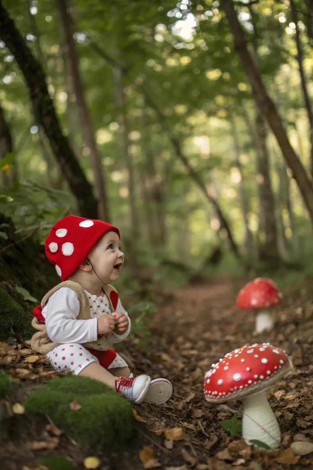 A fairy tale mushroom ready to enchant everyone this Halloween.