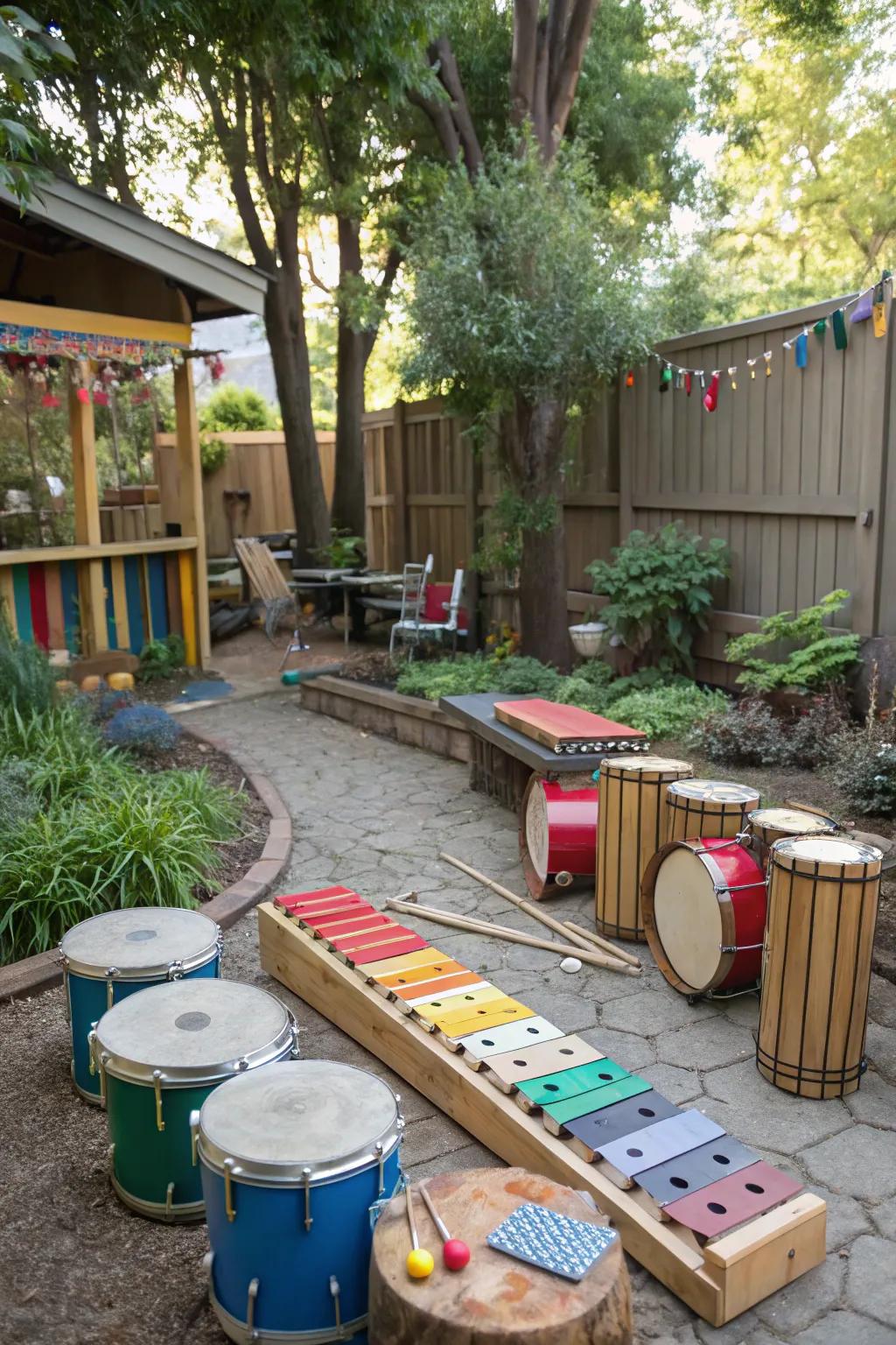 Let the music play in your backyard garden.