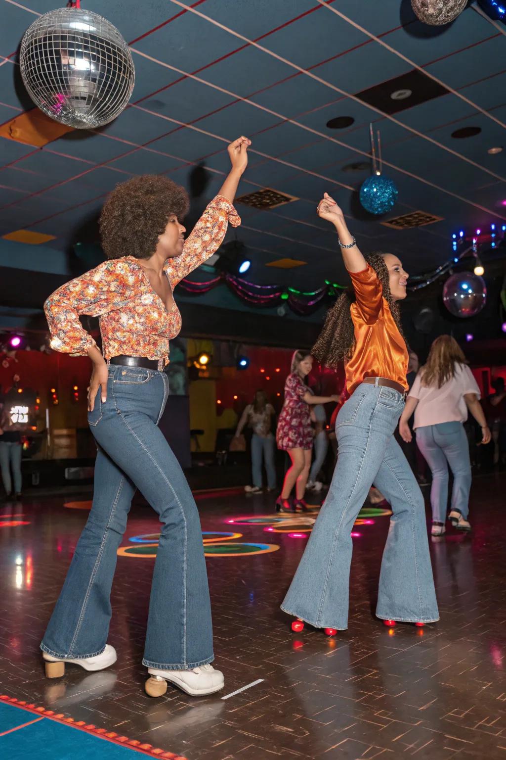 A high-energy dance floor with guests enjoying a dance competition.