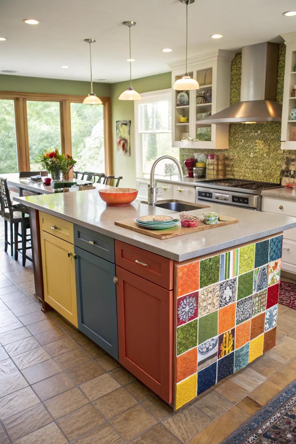 Express your style with a customizable kitchen island.