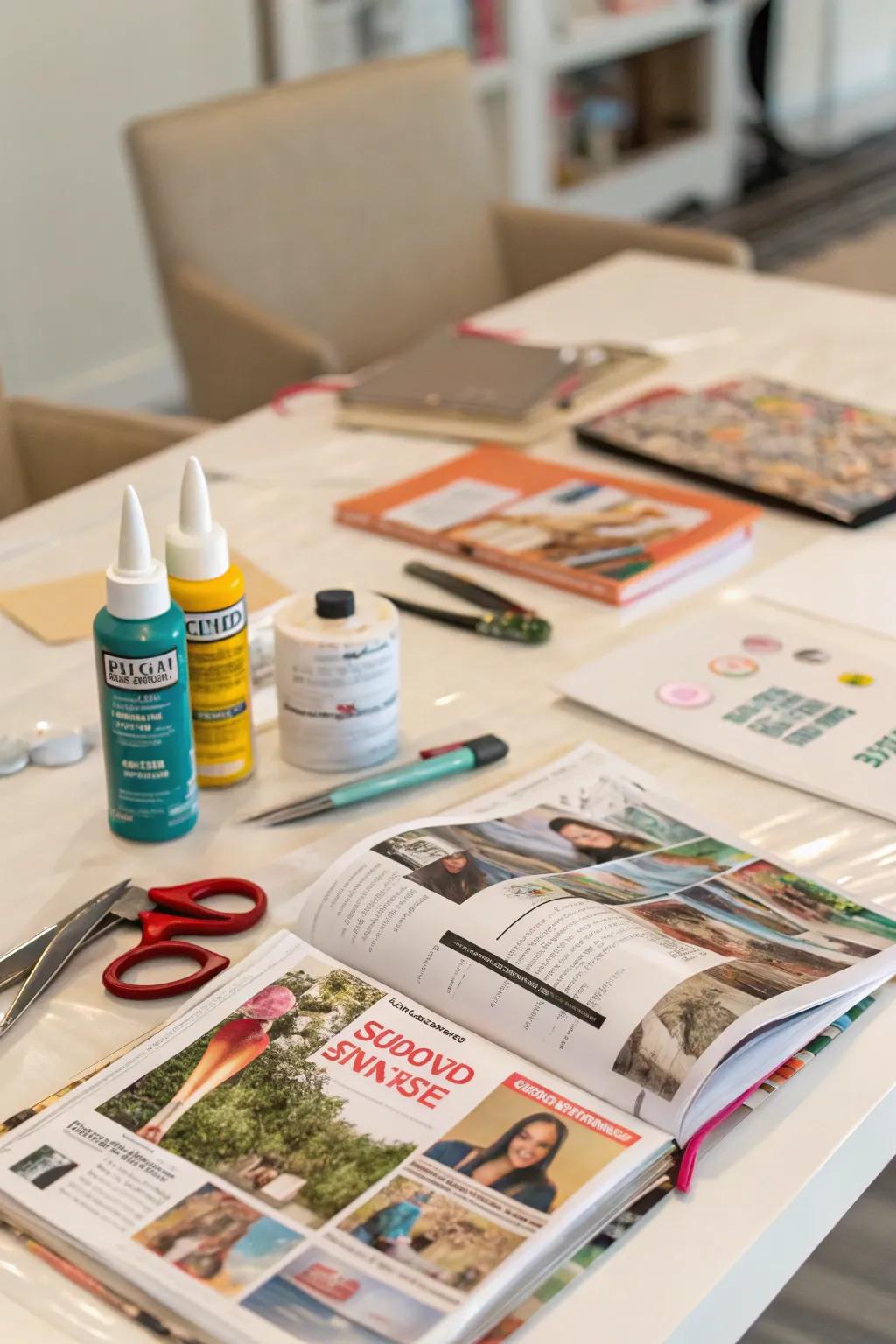 Craft your dreams with a vision board session for the New Year.