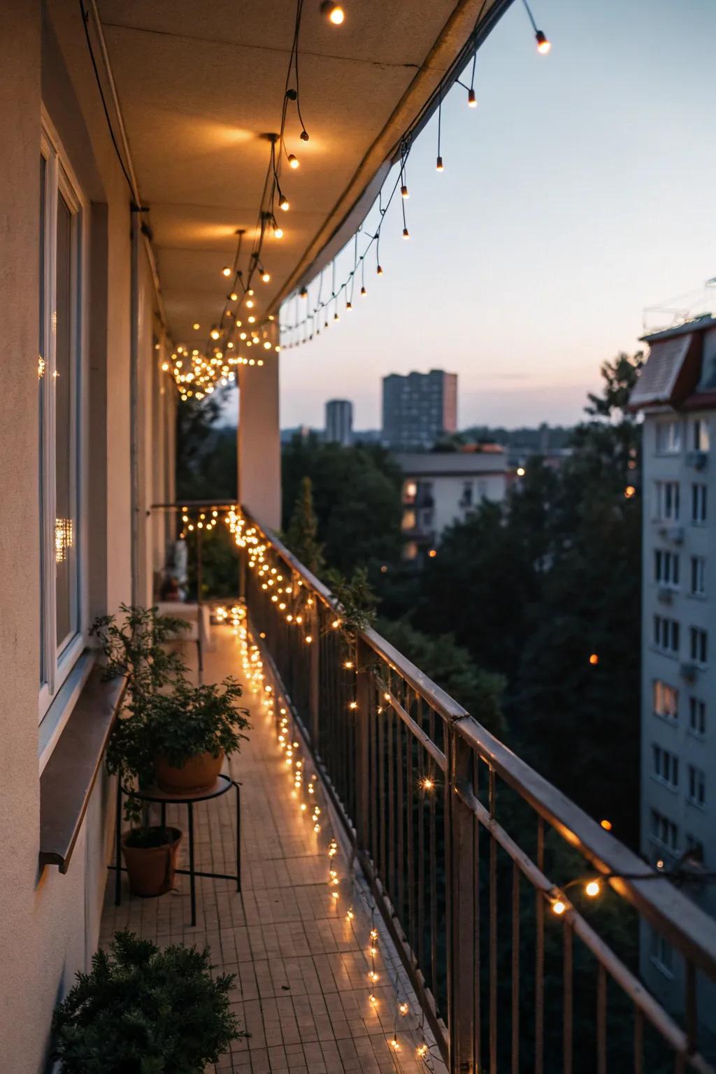 LED string lights add a magical glow to your evenings.