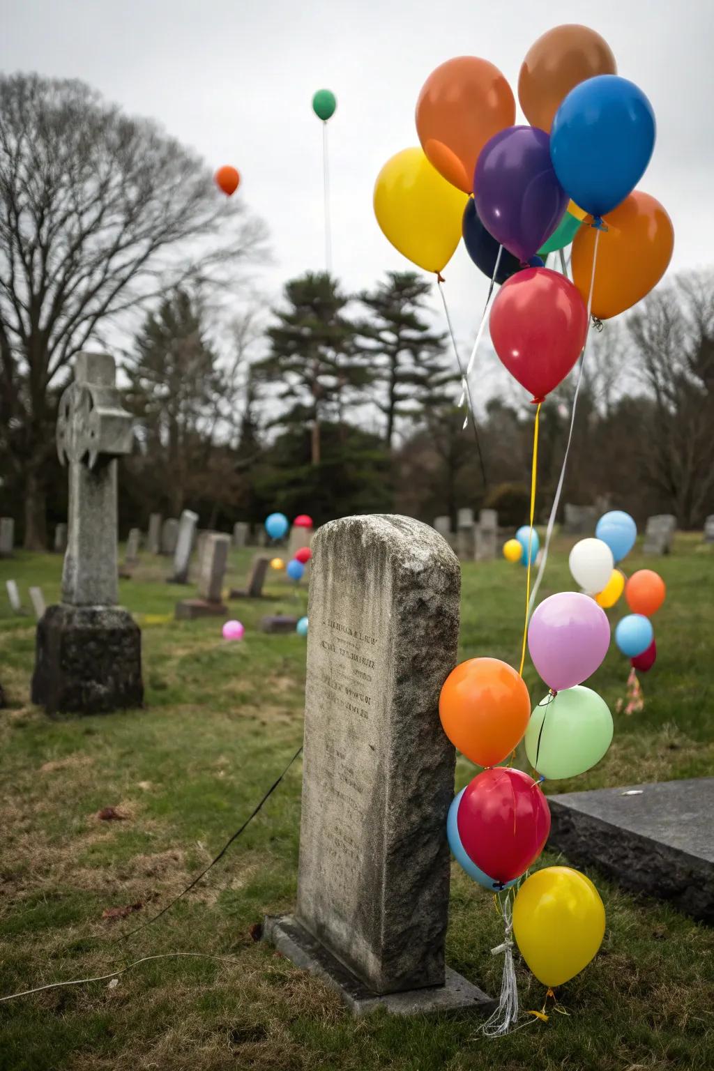 Colorful balloons bringing joy and celebration.