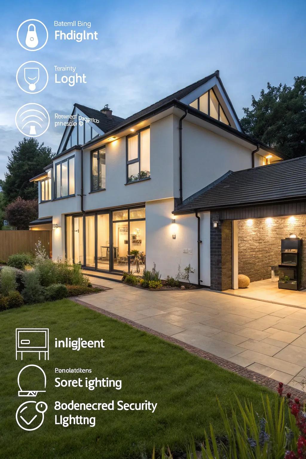 An intelligent front extension equipped with contemporary technology.