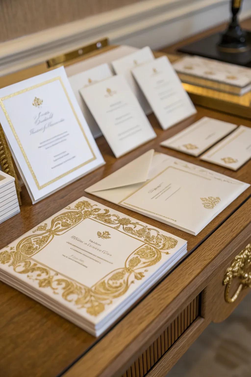 Inscriptions that preview the elegance of your commemoration.