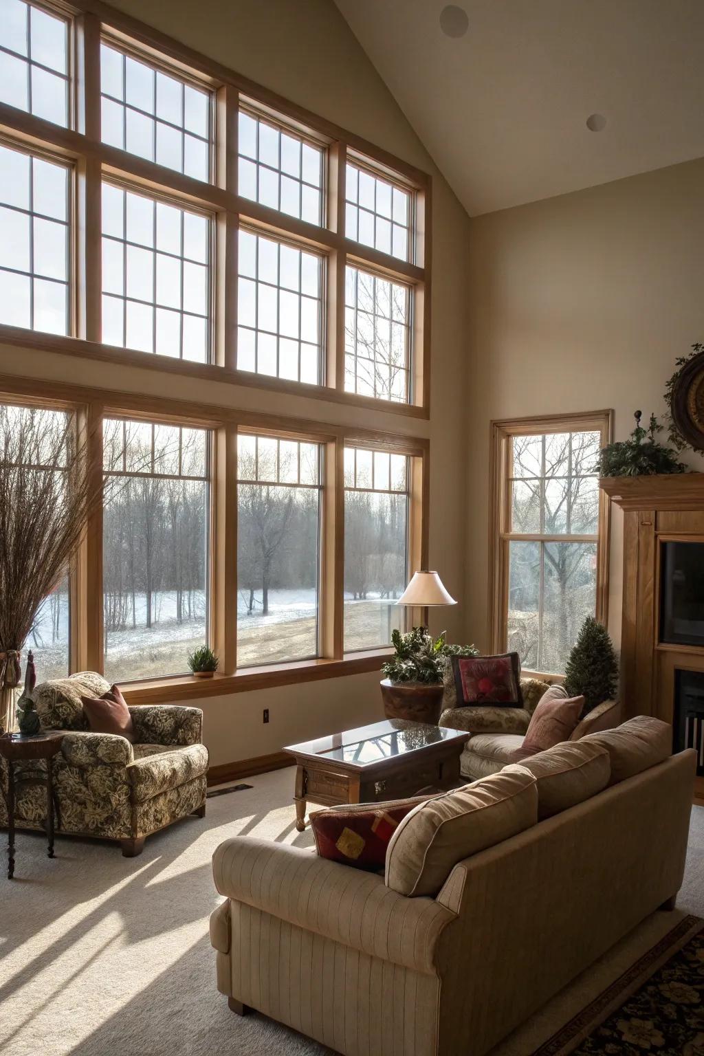 Natural light highlights the beauty of any space.