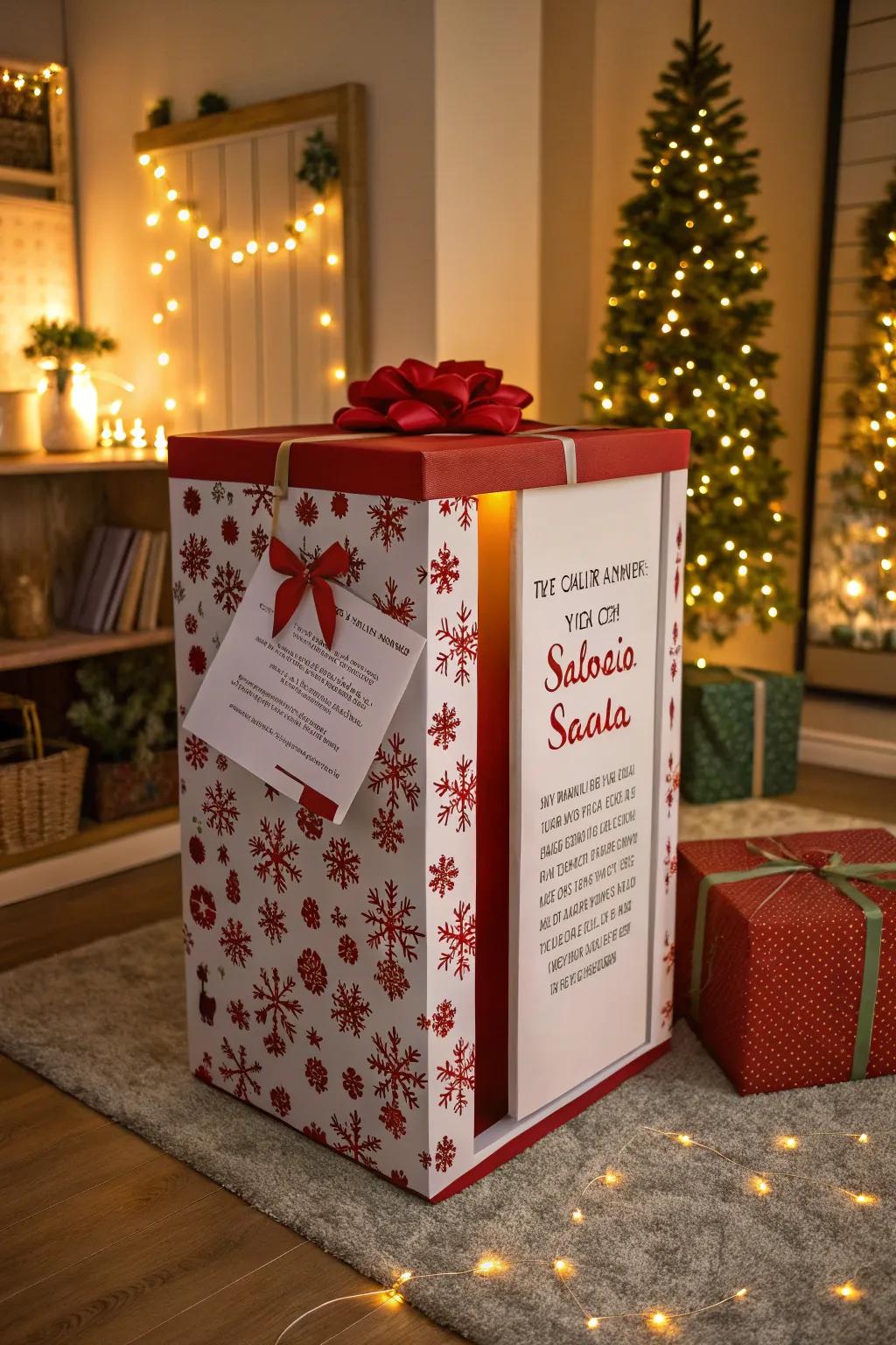 Interactive elements make Santa boxes engaging and fun.