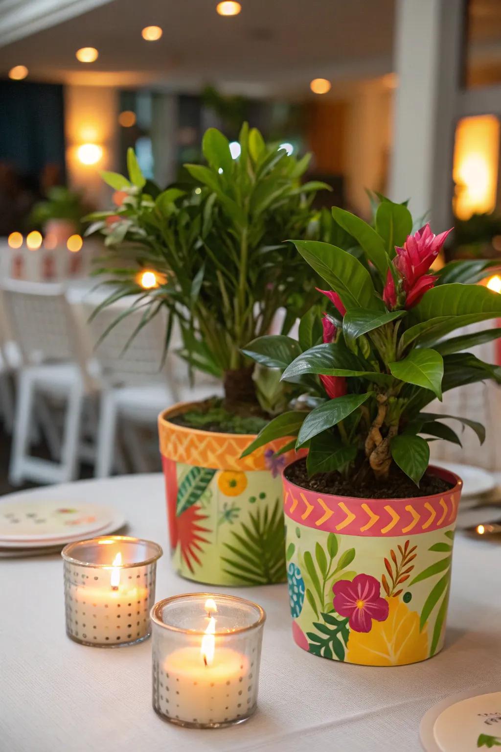 Tropical celebration mementos impart a thoughtful gesture.
