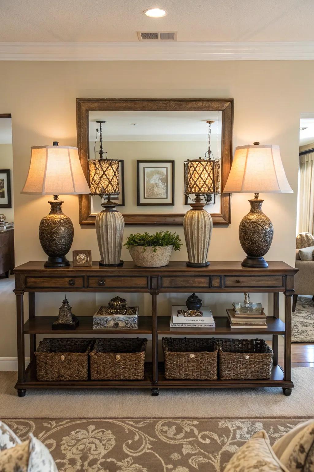 Create style through decor.