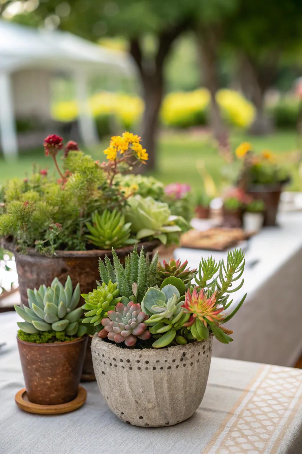 Nature-inspired elements bring freshness to the table.