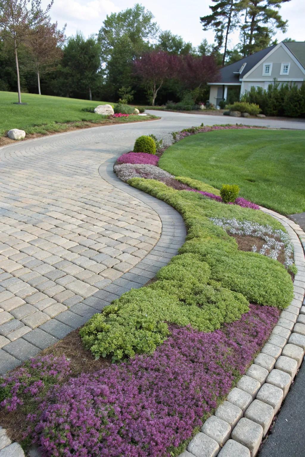 Ground covers add color and texture effortlessly.