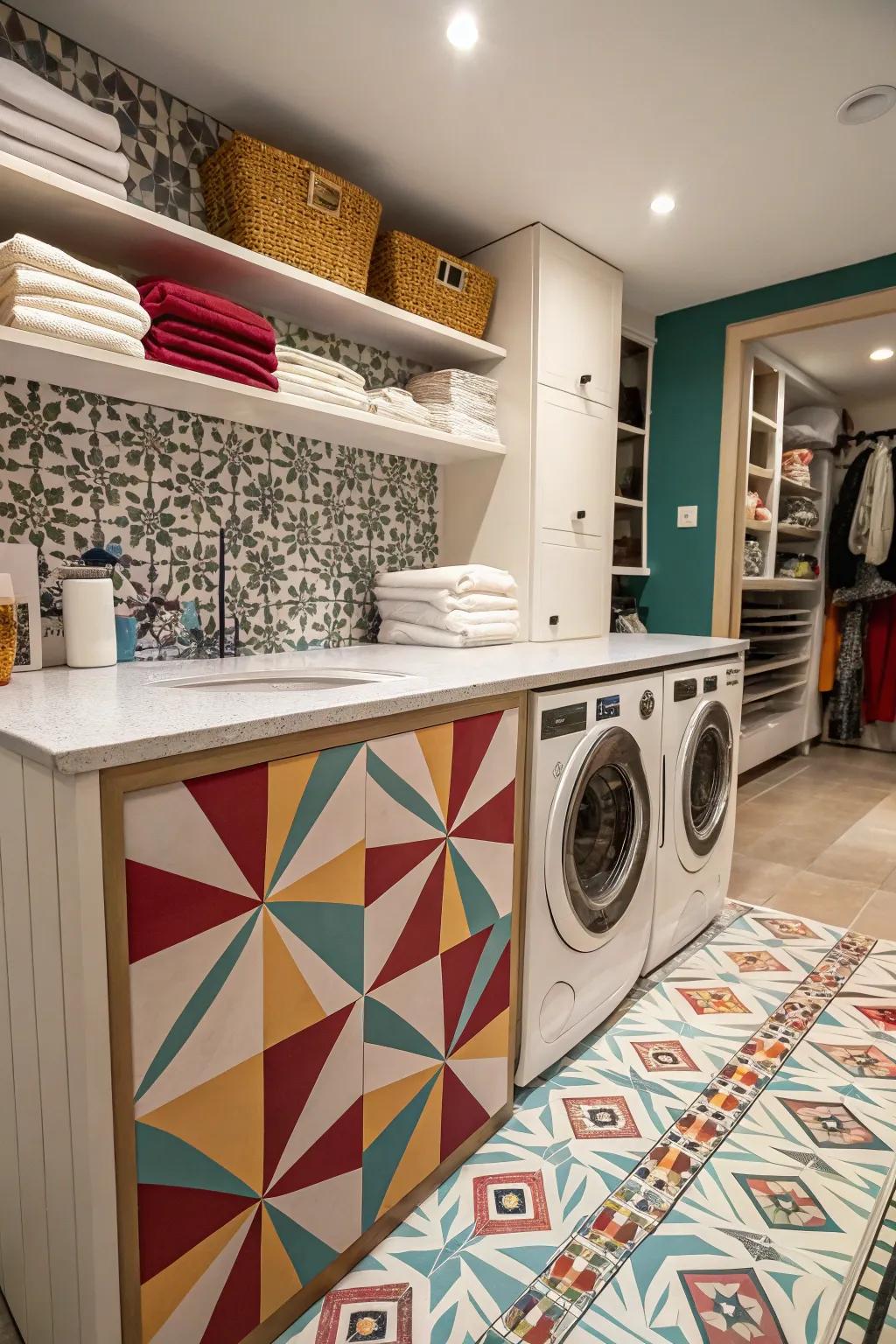 Diagrammatic schemes introduce visual intrigue and sophistication.