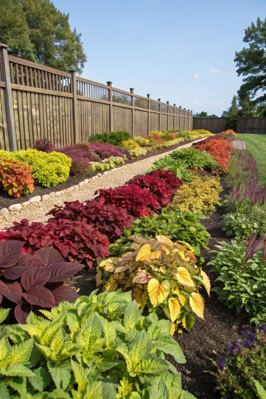 Colorful foliage adds year-round vibrancy to a garden.