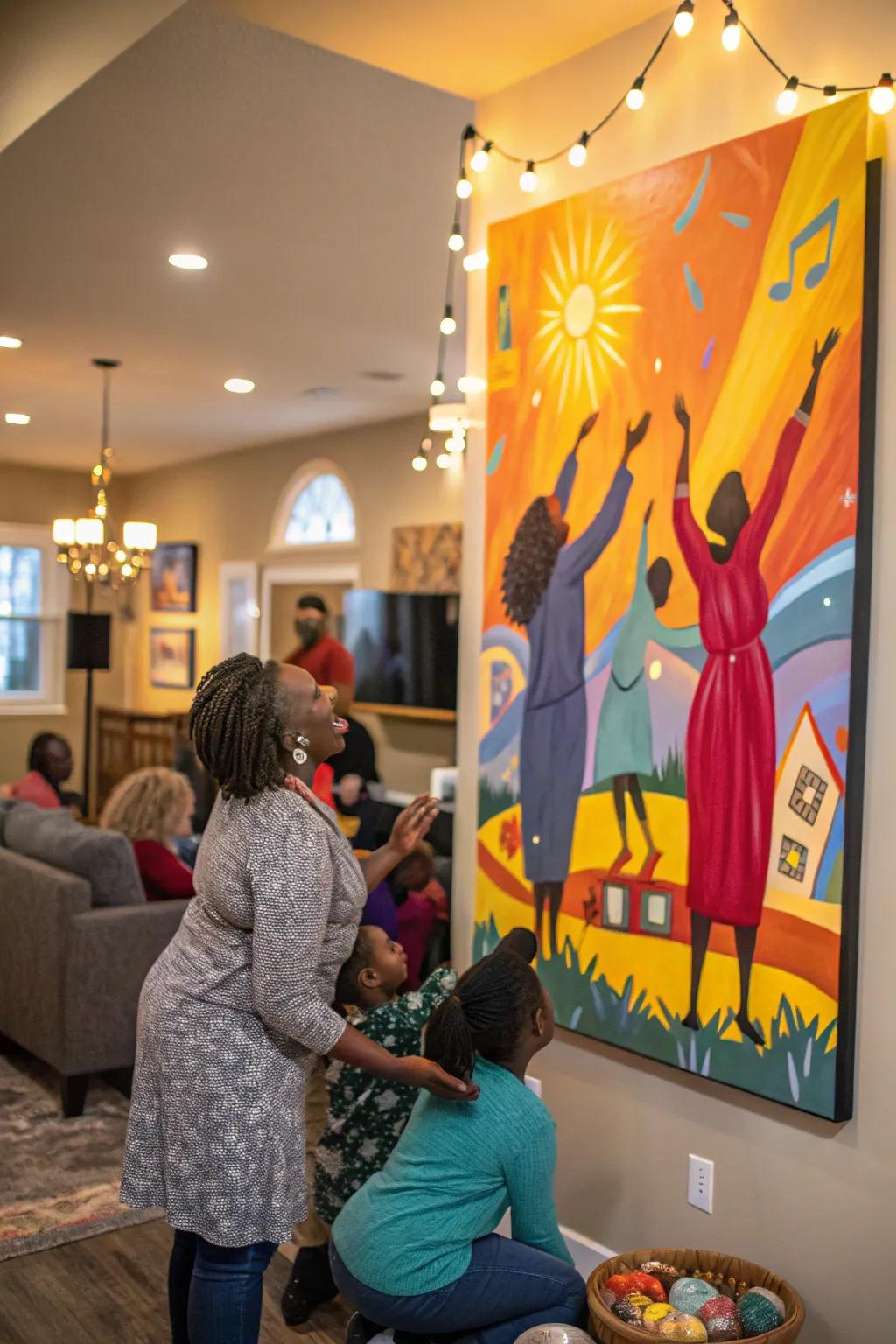 Joyful worship art infuses your home with celebration.