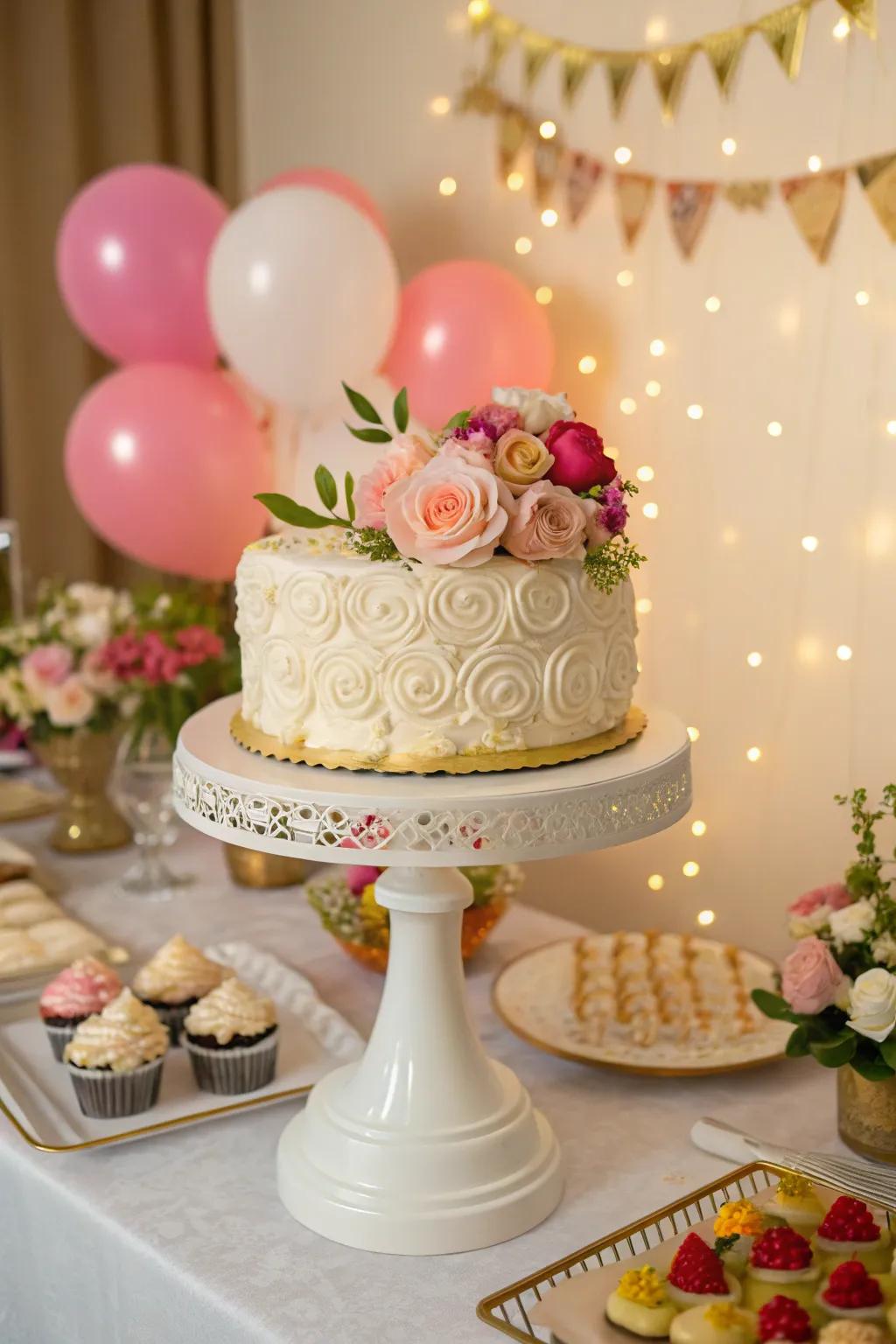 A confection staging that transmutes your dessert into an epicentre.