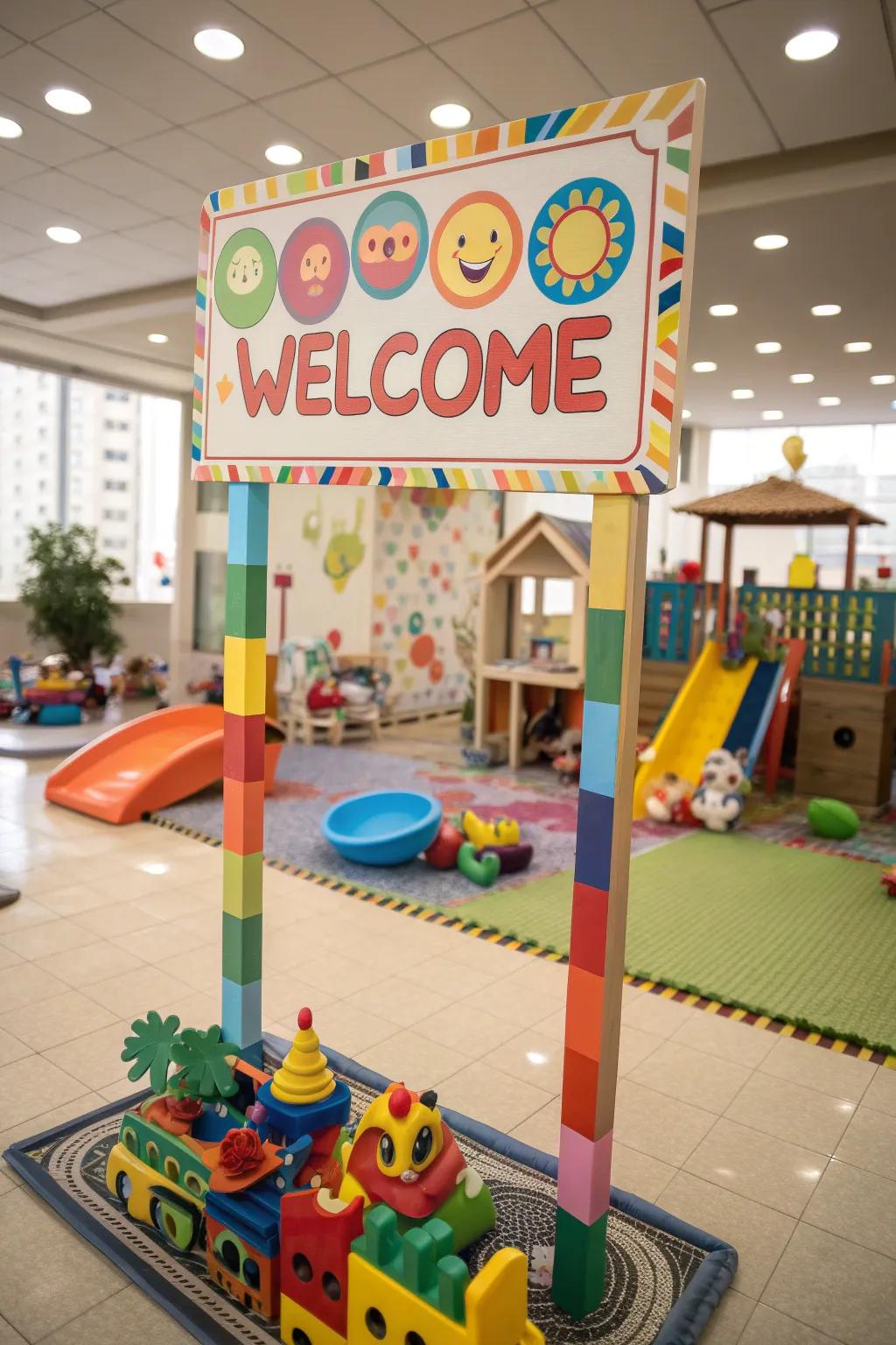 Welcome little ones with a playful kids' corner.