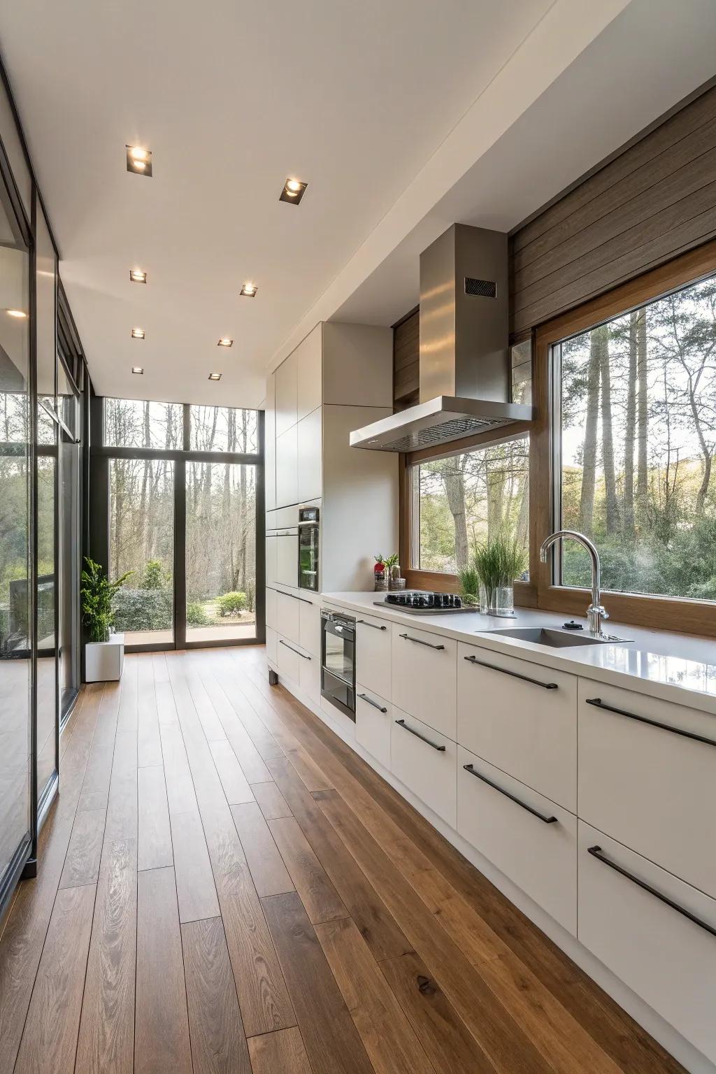 Manufactured wood gives you the beauty of wood with more strength.