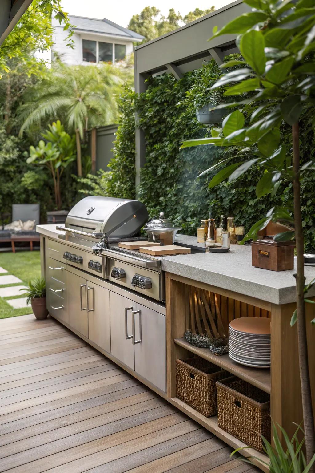 Grill like a pro with a station designed for ultimate convenience.