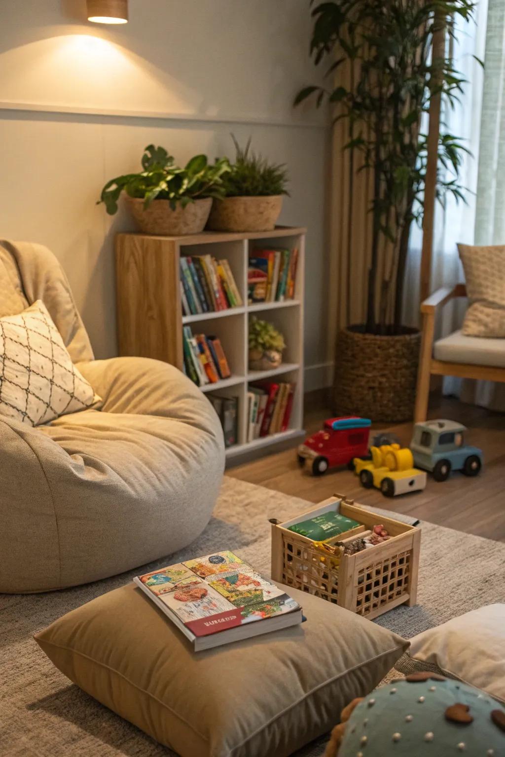 Create a magical reading nook that invites children to discover the joy of reading.