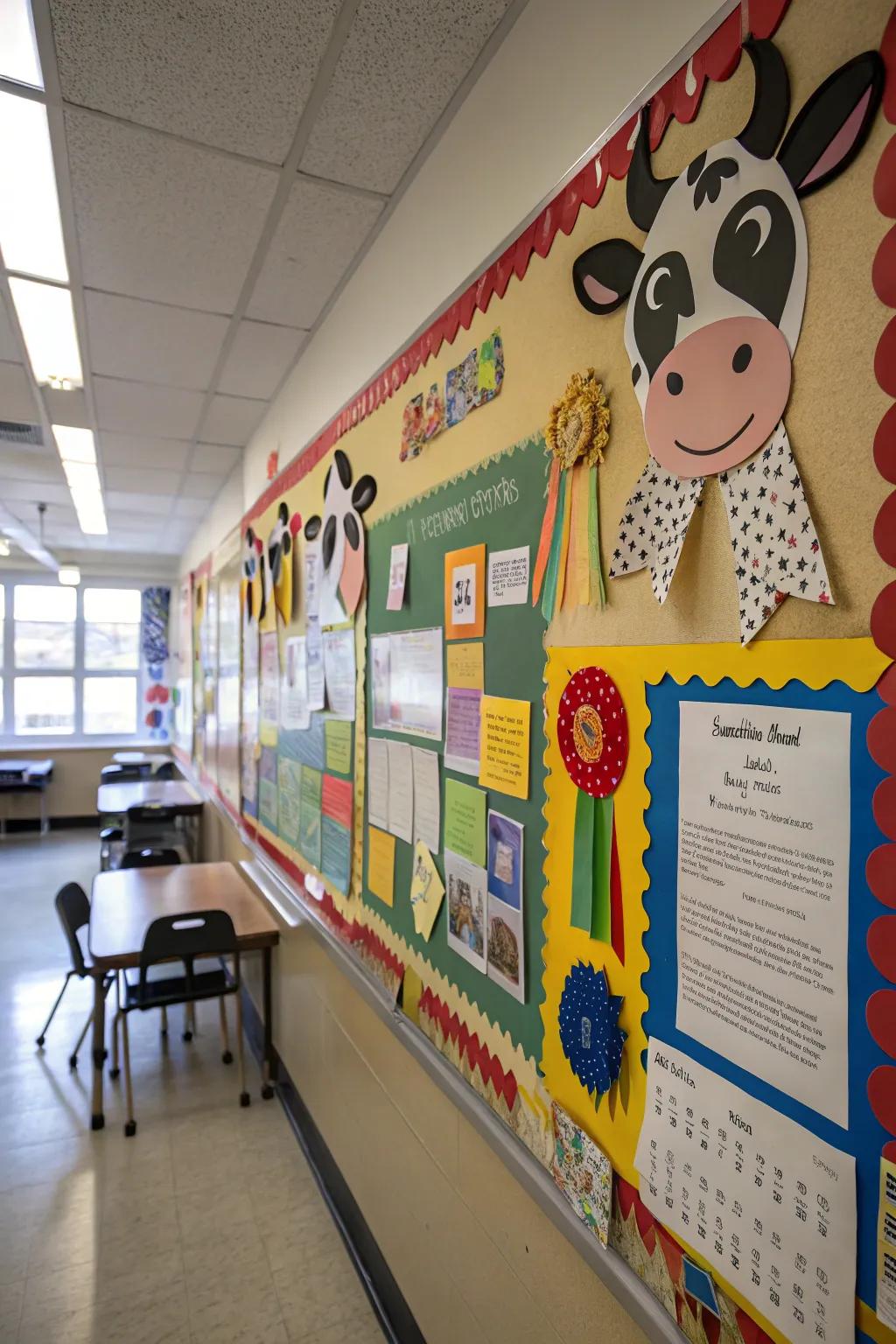 An 'Exceptionally Impressive Creations' board that highlights student success