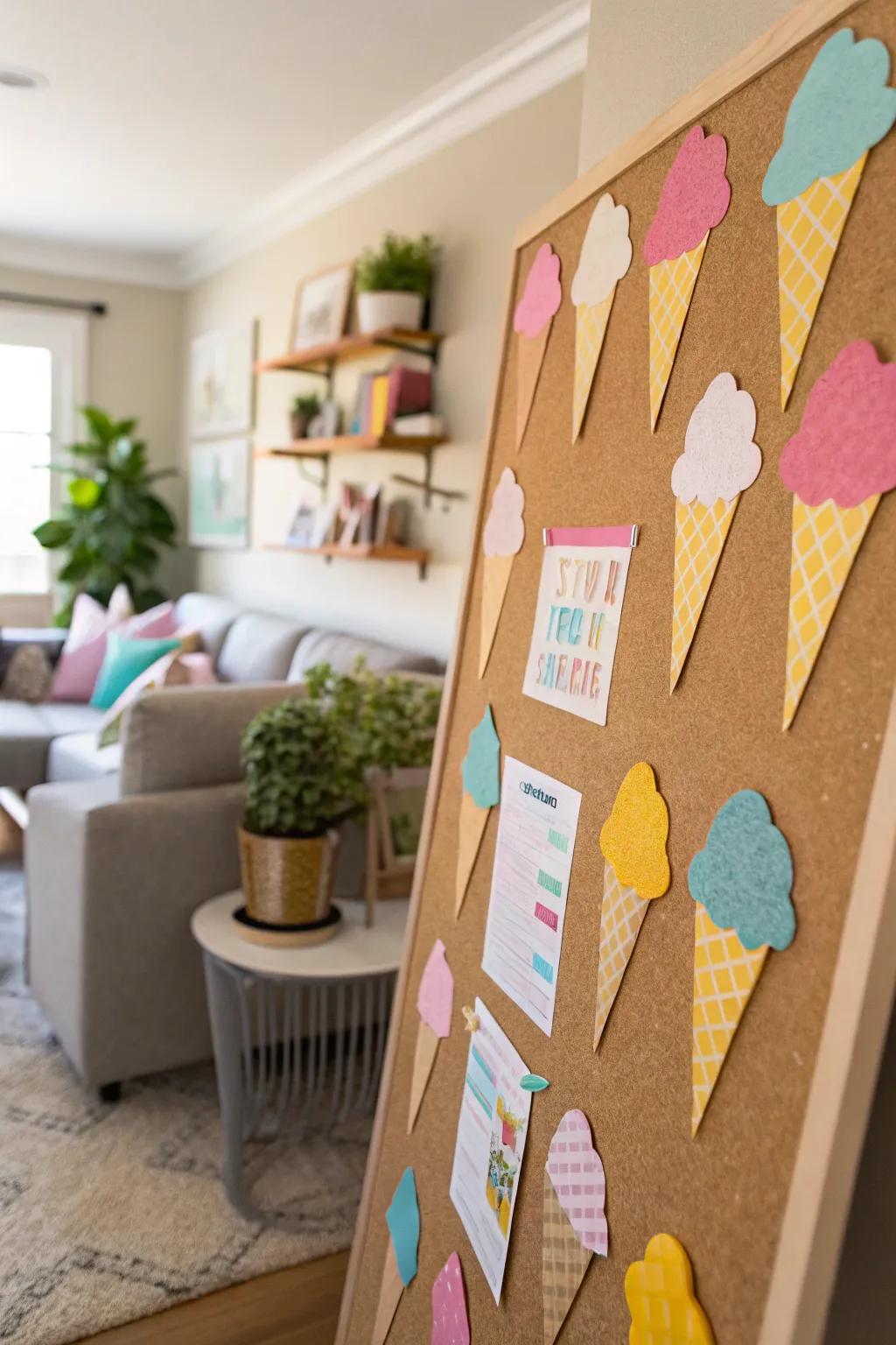 Cool off with a delightful dessert-themed board.
