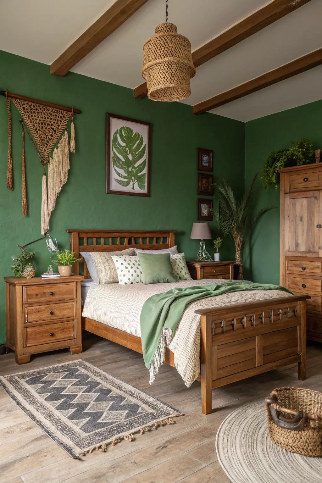 Earthy hues compose a serene and grounded atmosphere.