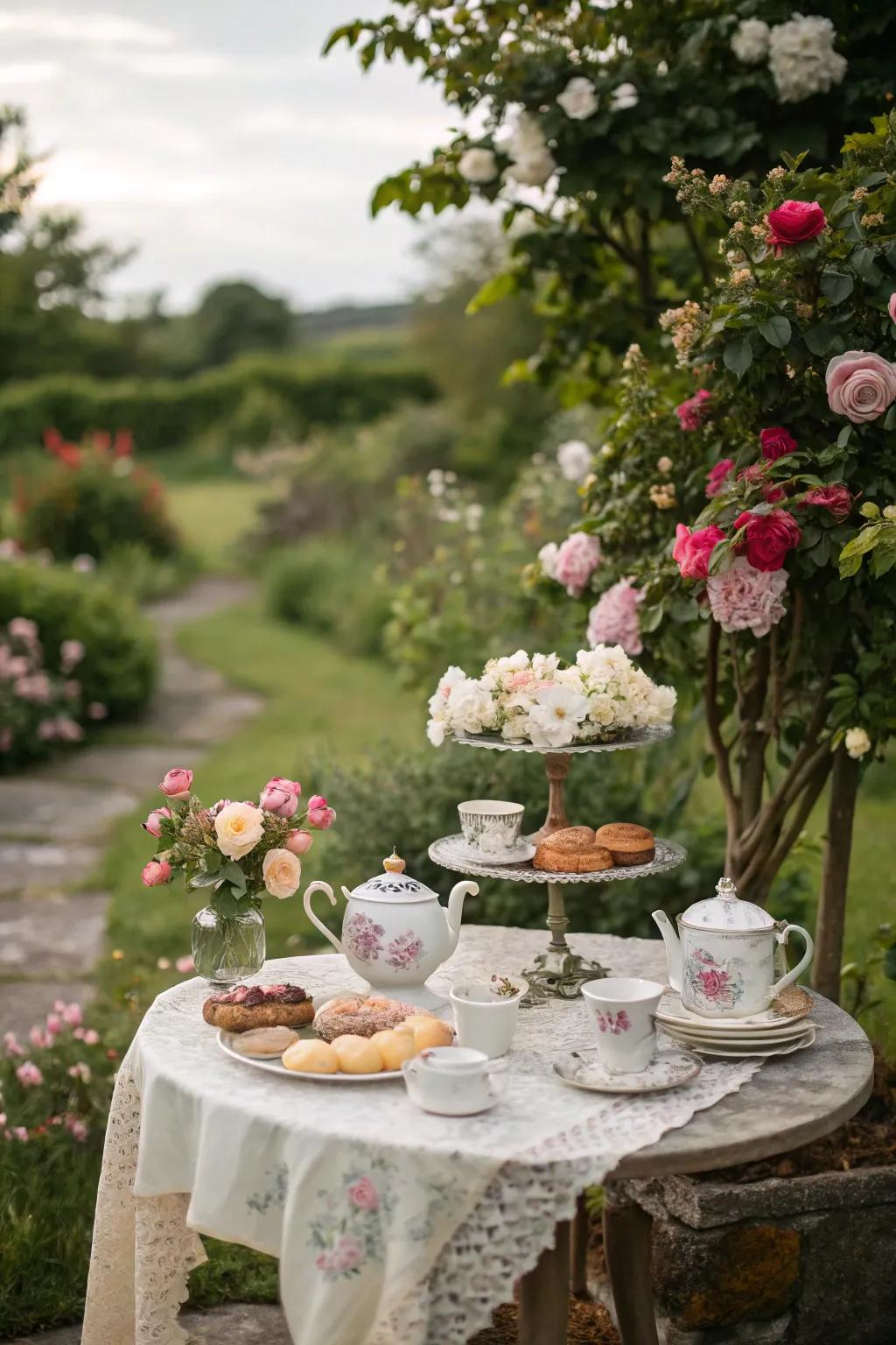 A Garden Tea Party is both elegant and refreshing.