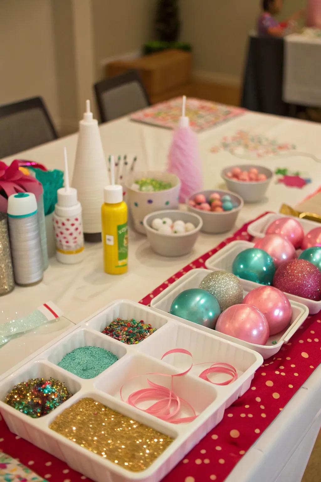 A festive do-it-yourself ornament-making arrangement to ignite your festive ingenuity.