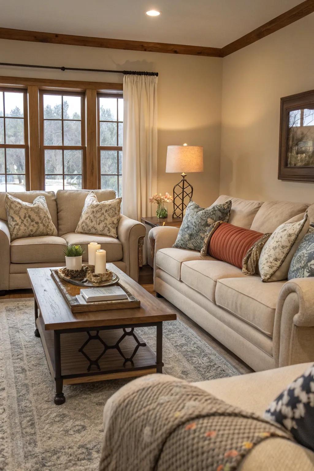 A seating design focused on quality conversation, minimizing reliance on screen entertainment.