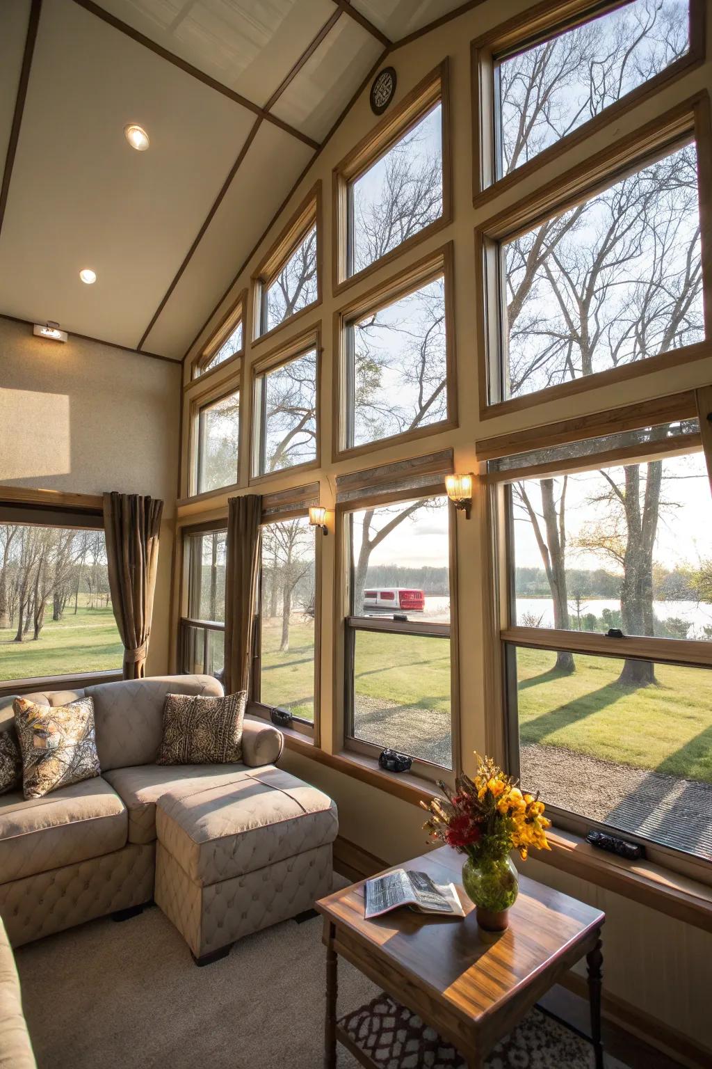 Sunlight can make small areas feel bigger and more welcoming.