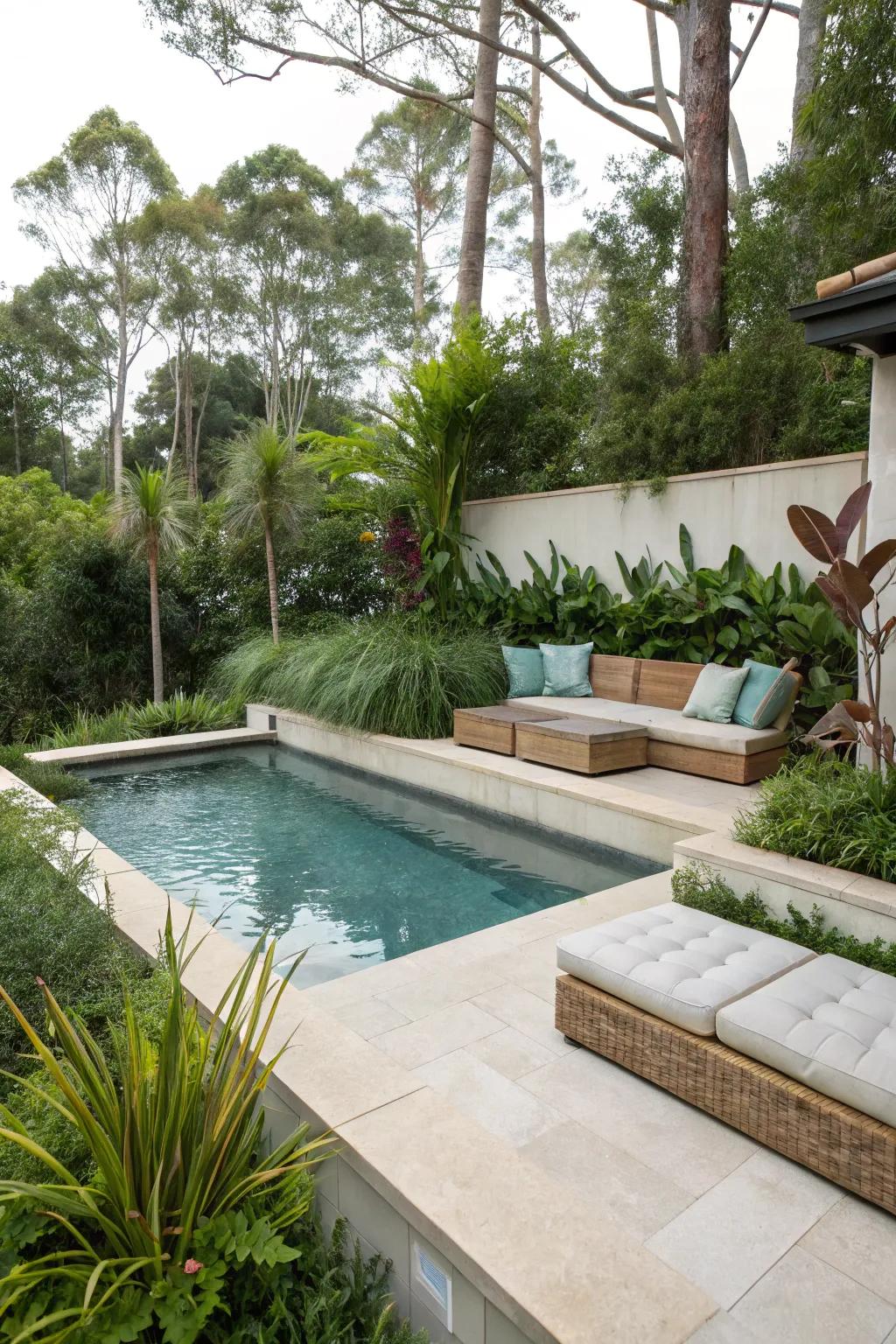 In-built seating providing both style and practicality.