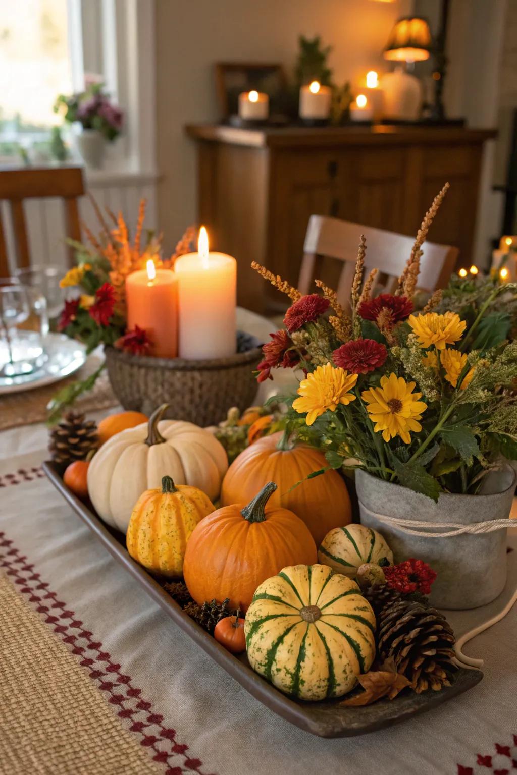 Bring nature to your table with a beautifully crafted centerpiece.