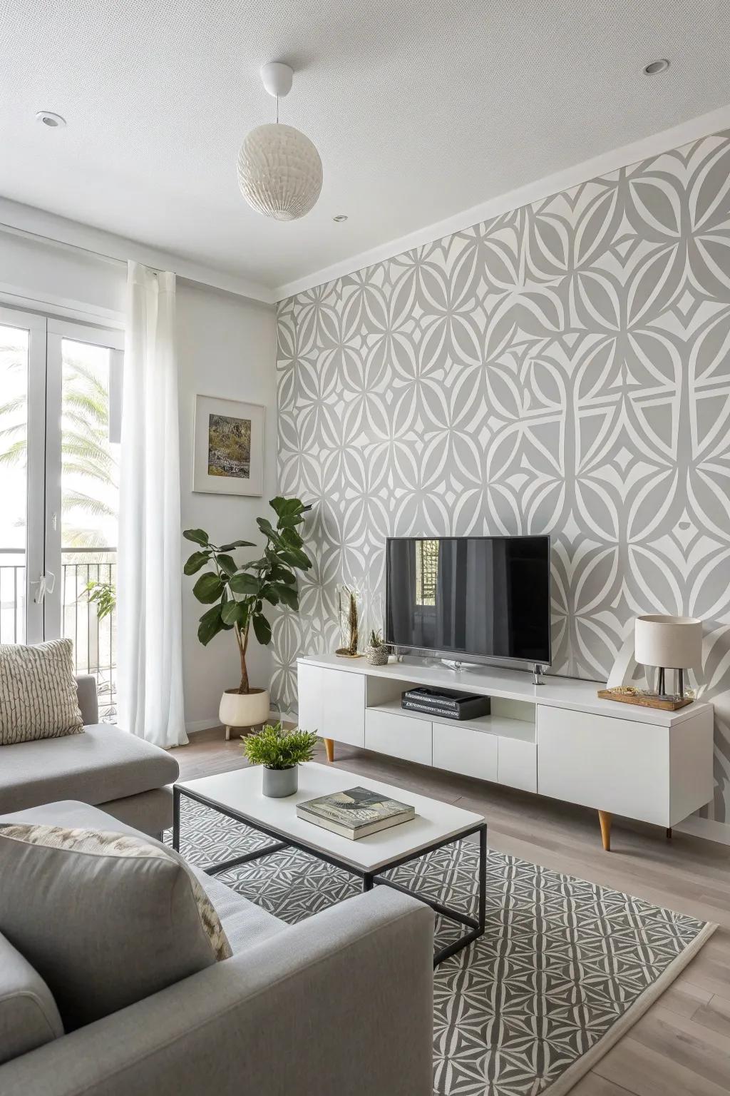 Update your space with textured geometric patterns for a modern touch.