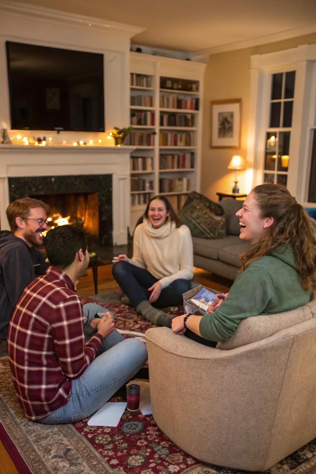 A heartfelt memory sharing circle to conclude a meaningful Galentine's Day.