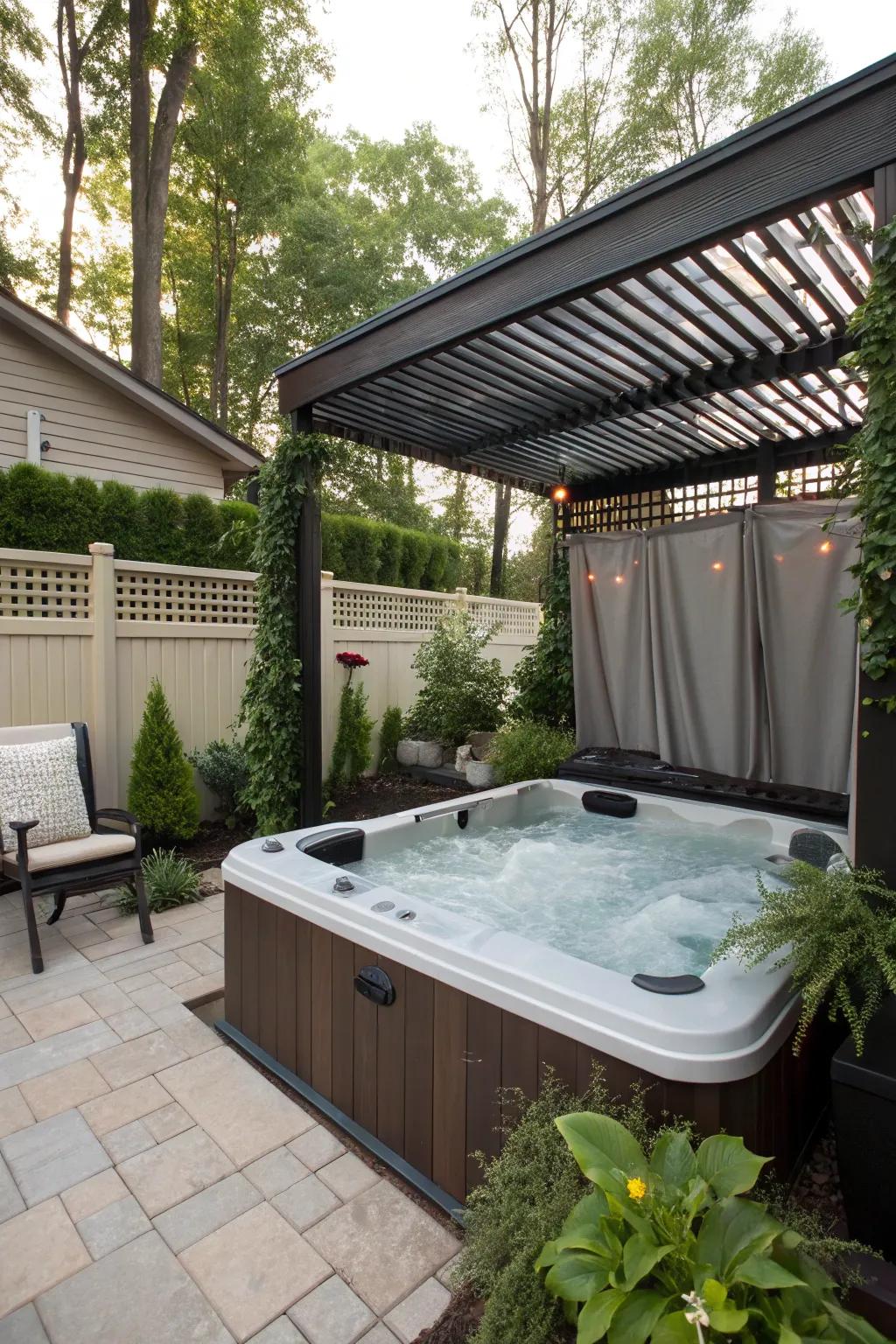 Privacy screens turn your hot tub into a personal sanctuary.