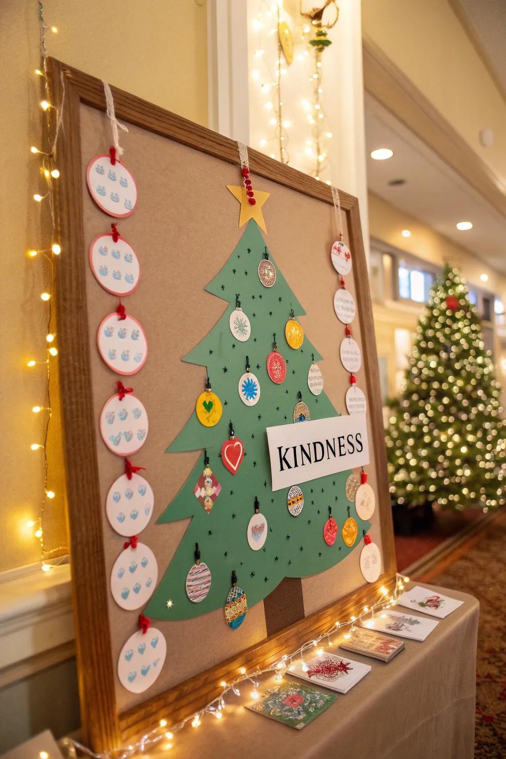 Spread kindness with a Christmas tree full of good deeds.