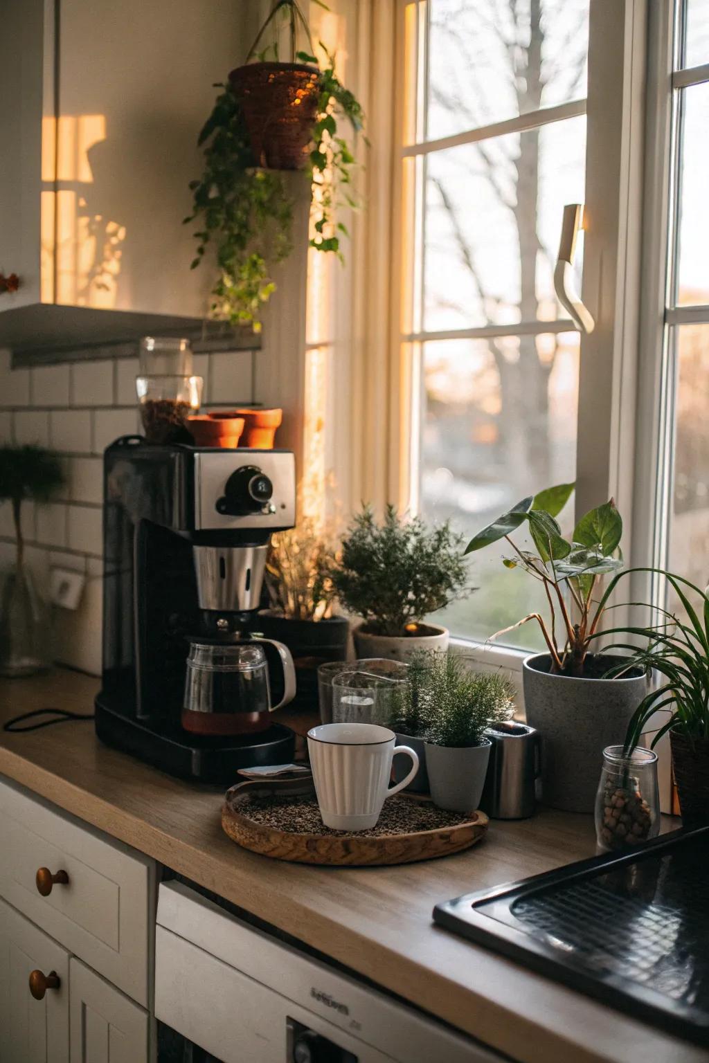 A coffee spot with a view that guarantees a peaceful start.
